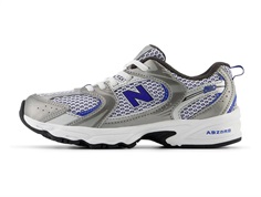 New Balance white/silver metallic 530 sneaker